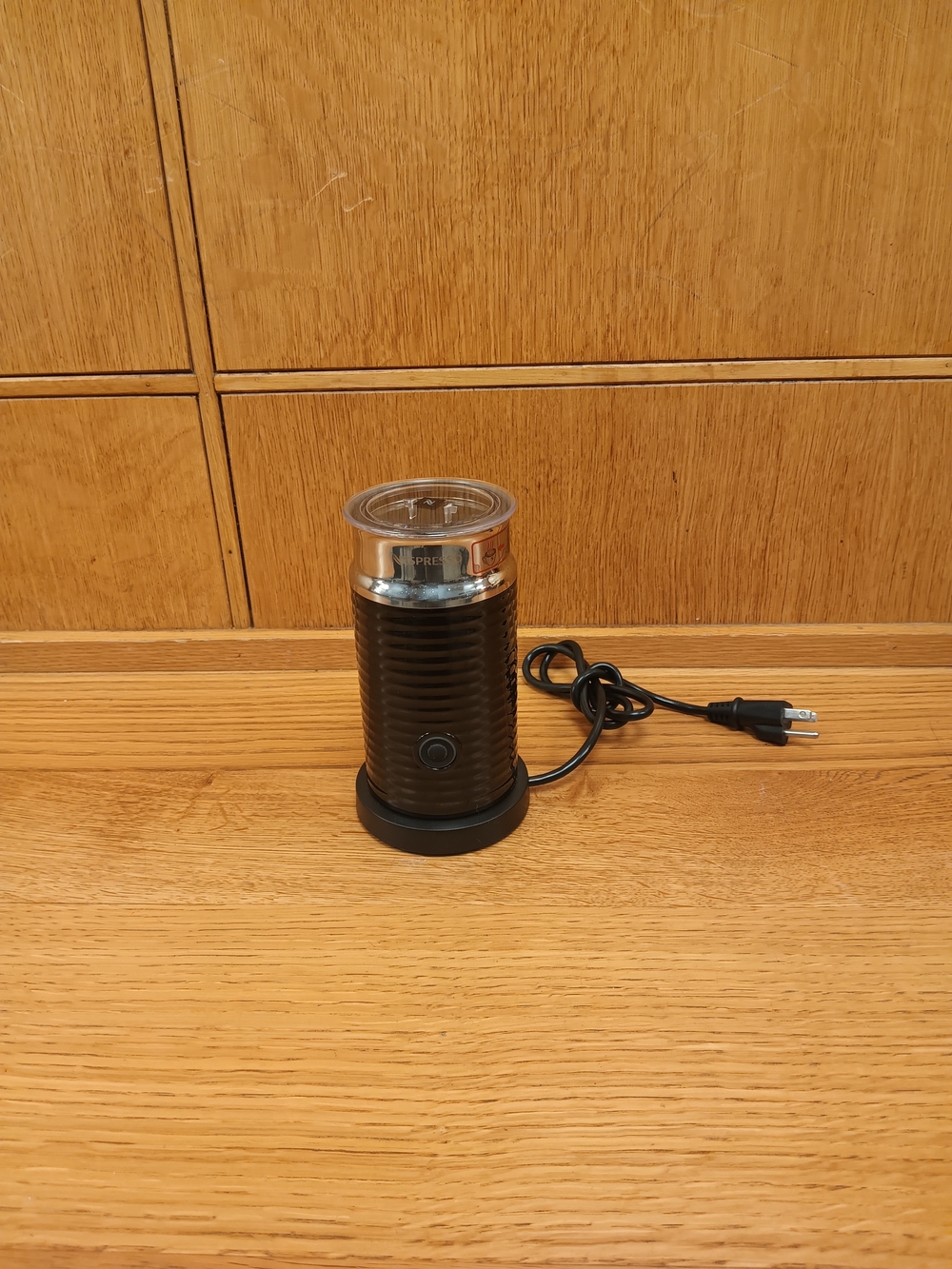 Nespresso Black and Silver Milk Frother